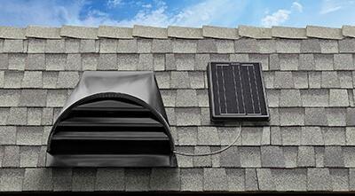 Solar Star Attic Fan Installed